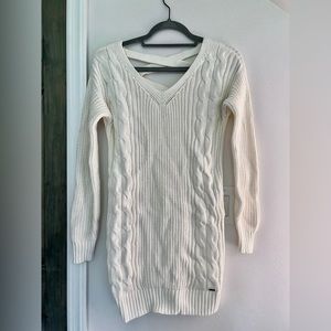 XS White HOLLISTER Crochet Dress